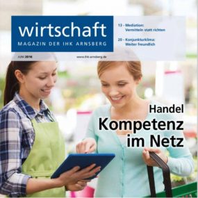 Einzelhandelslabor Südwestfalen im IHK Magazin Juni 2016